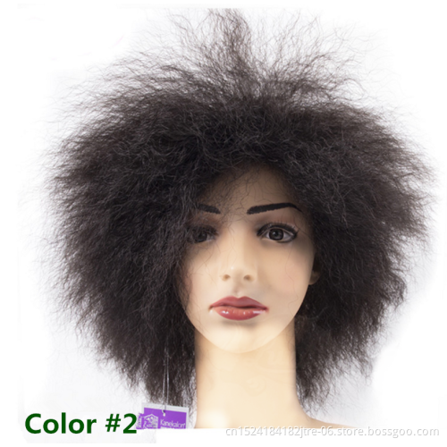 Afro Yaki Straight Synthetic Machine Made Wig